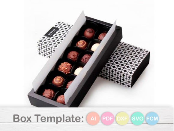 12 Chocolates Box Template: 3D SVG Shapes Review