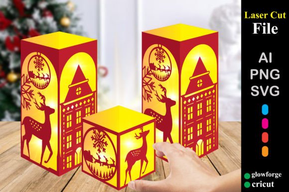 3D Merry Christmas Ornaments Lantern: A 3D SVG Review