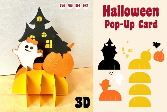 3D SVG Pop-Up Cards for Halloween Branding