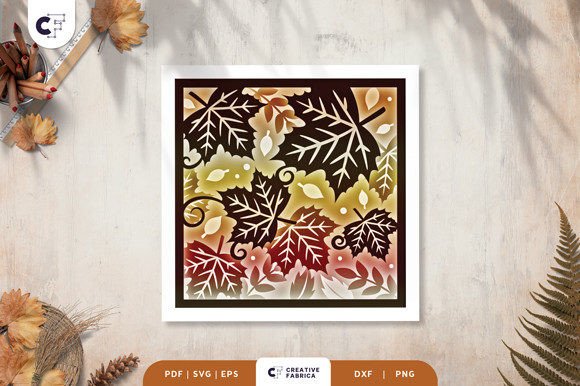 Autumn Leaves 3D Shadow Box: A Fall 3D SVG Review