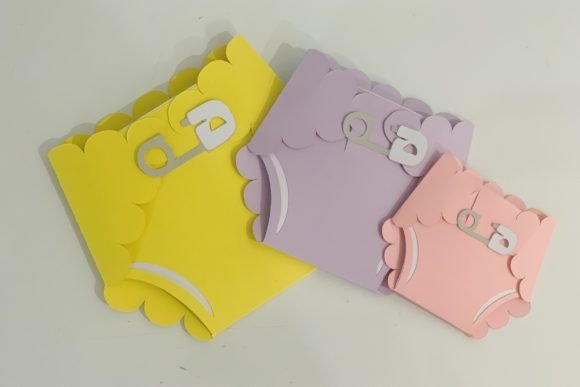 Baby Diaper Invitation Card: 3D SVG Review