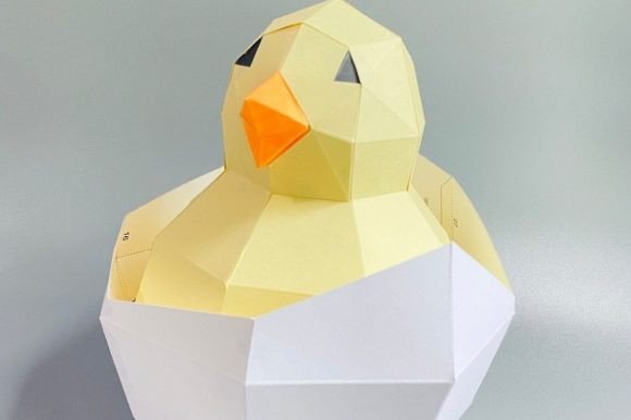 Chick Paper Sculpture: 3D SVG Animals Review