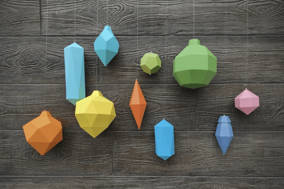 Christmas Baubles Paper Sculptures: 3D SVG Objects Review