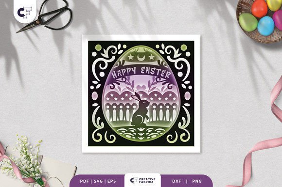 Decorative Easter Egg Shadow Box 3D SVG Review