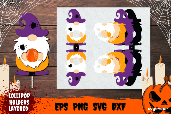 Halloween Gnome Lollipop Holder: 3D SVG Shapes Review