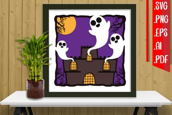 Halloween Layered Papercut 19: A 3D SVG Review for Shadow Boxes