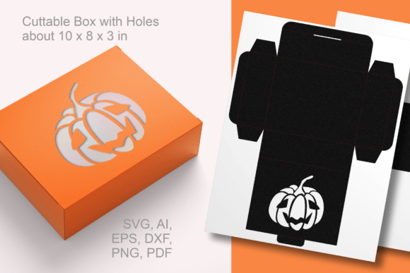 Happy Pumpkin Halloween Window Favor Box 3D SVG Review