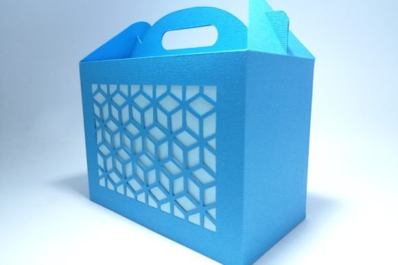 Lattice Gable Box: 3D SVG for Birthdays