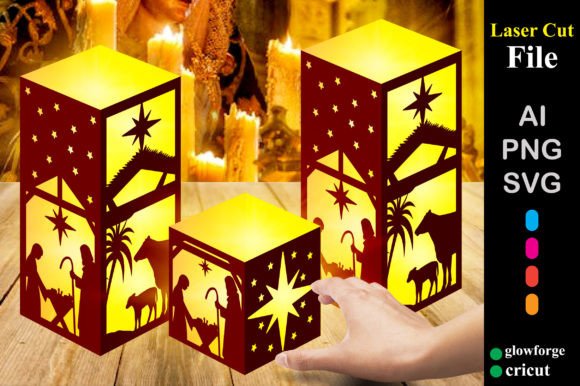 Nativity Scene Christmas Lantern 3D SVG Review