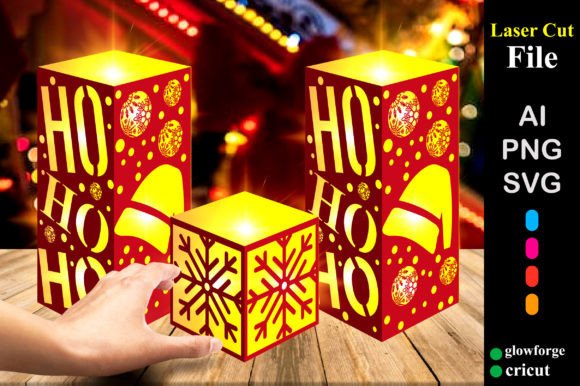 Paper Cut Christmas Ho Ho Ho Lantern SVG Review