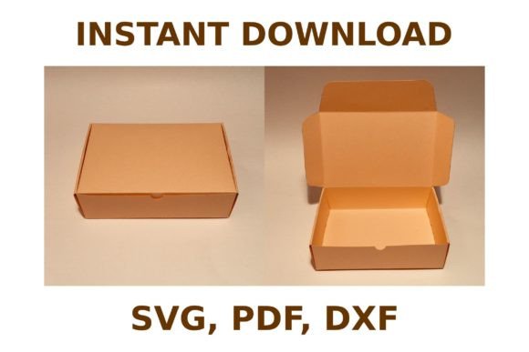 Rectangle Box Template: 3D SVG for Gift Boxes