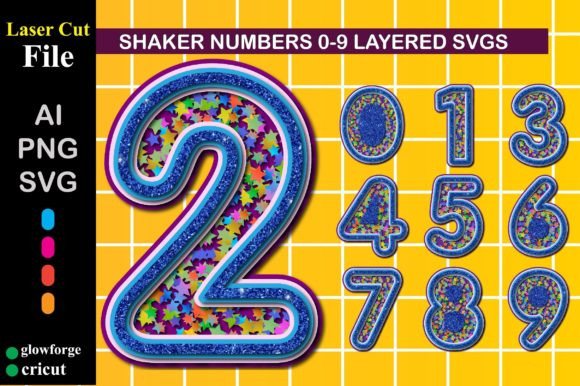 Shaker Numbers 0-9 Cake Topper SVG Review