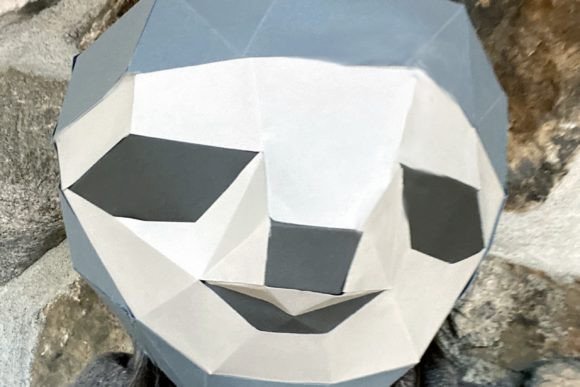 Sloth Paper Mask: 3D SVG for Animals