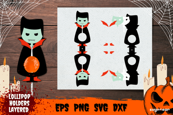 Vampire Lollipop Holder: 3D SVG Shapes Review